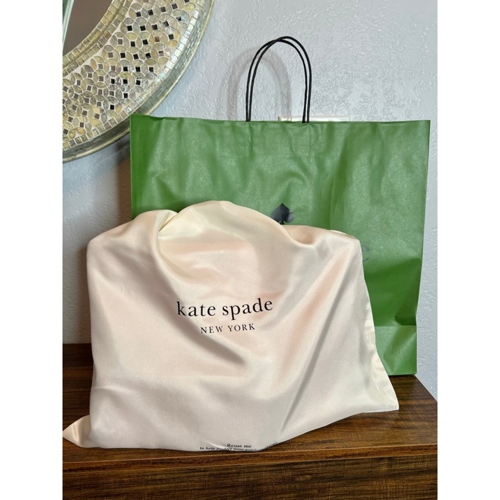 Kate Spade Flower Medium Terracotta QuiltedTote with Wallet & Dust Bag - Picture 11 of 12